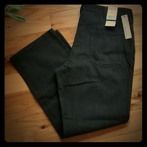 Kenneth Cole Mens Relaxed Straight Leg Grey Denim